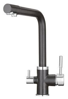 Смеситель Granula для кухни GR-2015 черный